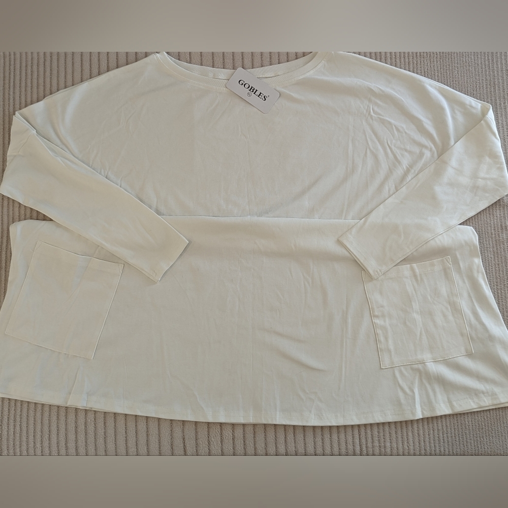 🤍 Women's Casual Long Slouchy Blouse